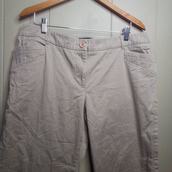 Tribal Studio Capri Pants 14 Straight Khaki Tan - Picture 12 of 15